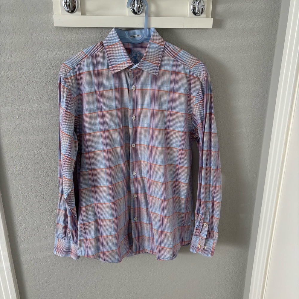 Men’s Bugatchi Plaid Button Down Shirt